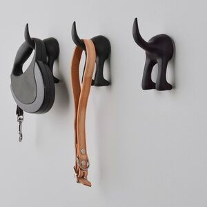 NWT IKEA BÄSTIS (Dog Tail) Hook, Black, Set of 4 (Sold out)
